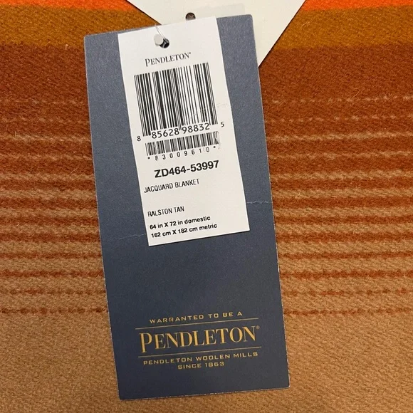 Pendleton Multicolor Striped Blanket from film Killers of The Flower Moon. NWT
